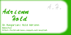 adrienn hold business card